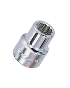Genius Tools 1" Dr.24mm Hand Socket (12-Point) (CR-Mo) - 837024