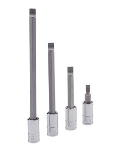 Precision Slotted Bit Socket 45mmL - Genius Tools