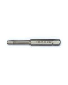 Precision 4mm Hex Screwdriver Bit - 56mm Length