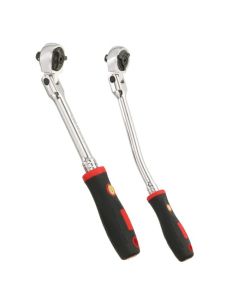 Genius Tools Flex Head Ratchets with Comfort Handles