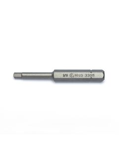 Precision 1/8 Hex Screwdriver Bit - 56mm Length