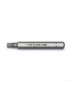 T-25 Star Screwdriver Bit 56mmL - Genius Tools 6325