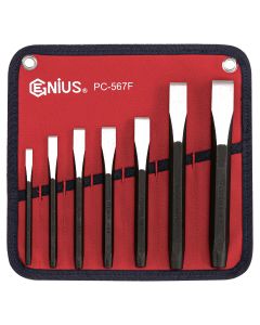 7 Piece Flat Chisel Set - Genius Tools PC-567F