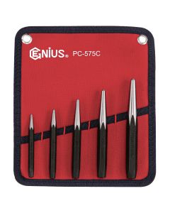 Genius Tools 5 Piece Center Punch Set - Durable & Precise