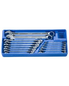 15-Piece Metric Wrench Set - Mirror Finish Quality