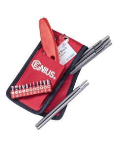 20-Piece Metric Hex Bit Set - Genius Tools SB-220MH