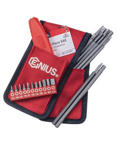 23-Piece SAE Hex Bit Set - Genius Tools SB-223SH