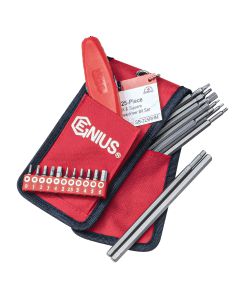 25-Piece Metric Hex & Square Screwdriver Bit Set