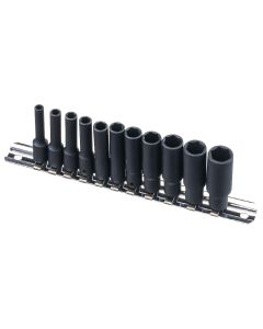 11-Piece Metric Deep Impact Socket Set - Genius Tools
