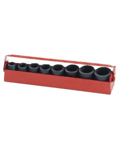Genius Tools 8-Piece SAE Impact Socket Set - TF-001