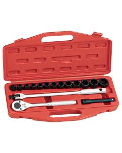 16-Piece SAE Impact Socket Set - Genius Tools TF-416S