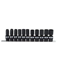 11-Piece Metric Swivel Impact Socket Set - TG-411MA