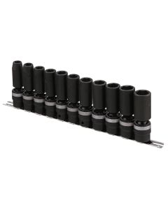 11-Piece Metric Deep Swivel Impact Socket Set