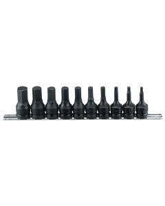 Genius Tools 10-Piece SAE Hex Impact Socket Set