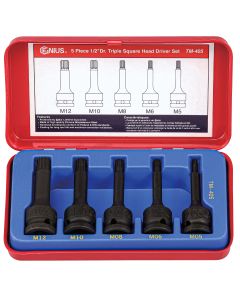 Genius Tools 5-Piece Impact Bit Socket Set - TM-405