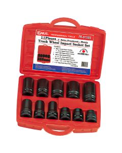 11-Piece Metric & SAE Impact Socket Set - TR-811MS