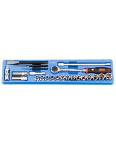 23-Piece Metric Socket Set - Genius Tools TS-4223