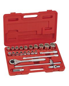 24-Piece Metric Socket Set - Genius Tools TW-424M