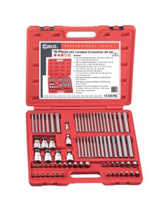 78-Piece SAE Screwdriver Bit Set - Genius Tools TX-23478S