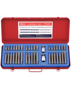 40-Piece Mechanics Bit Set - Genius Tools TX-3440