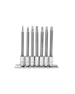 Genius Tools 7-Piece Bit Socket Set - BS-207L