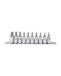 Star Bit Socket Set - 10 Piece 3/8 Dr. by Genius Tools