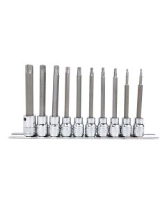 Tamperproof Star Bit Socket Set - 10 Piece 3/8 Dr.