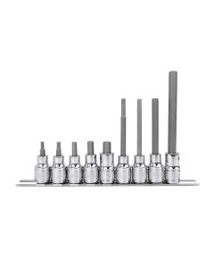 9-Piece Metric Hex Bit Socket Set - Genius Tools BS-409L