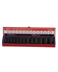 13-Piece Metric Deep Impact Socket Set - CR-Mo Quality