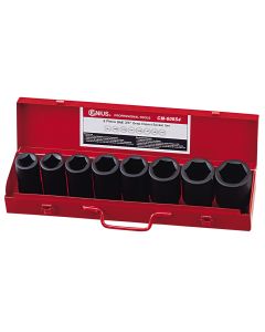 Genius Tools 8-Piece SAE Impact Socket Set - CR-Mo