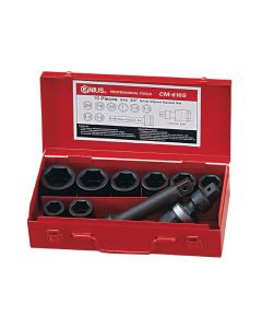 Genius Tools 10pc SAE Impact Socket Set - CM-610S