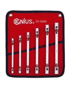 Genius Tools 6-Piece Metric Flexible Wrench Set