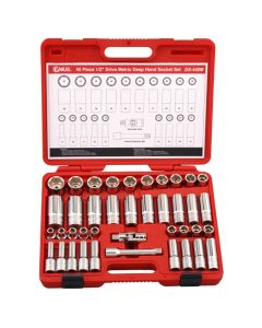 40-Piece Metric Socket Set - Genius Tools DS-440M