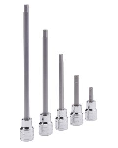 Genius Tools 3/8 Dr. Hex Bit Socket 50mmL - 7/16