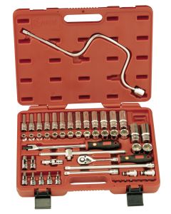54-Piece Metric Socket & Hex Bit Set - Genius Tools