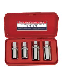 Genius Tools SAE Stud Remover Socket Set - 4 Piece