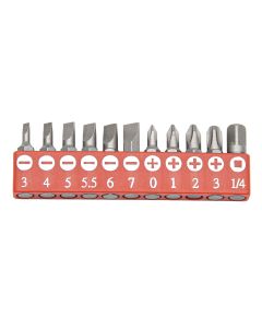 11-Piece Screwdriver Bit Set - Genius Tools SB-111SP