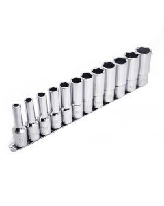12-Piece SAE Deep Socket Set - Genius Tools GD-412S