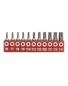 11-Piece Star Screwdriver Bit Set - Genius Tools SB-711TP