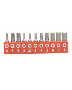 11-Piece Metric Hex & Triple Square Bit Set - SB-211MH