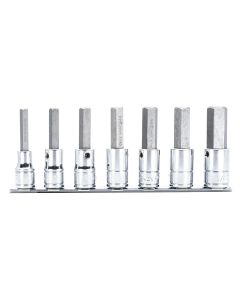 7-Piece SAE Hex Bit Socket Set - Genius Tools BS-407H