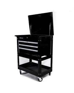 31 Black Roll Cart with 4 Drawers - Genius Tools