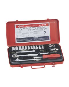 19-Piece Metric Socket Set - Genius Tools GS-219M
