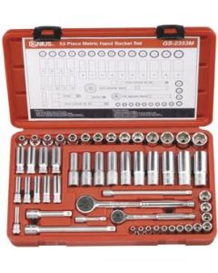 53-Piece Metric Deep Socket Set - Genius Tools GS-2353M