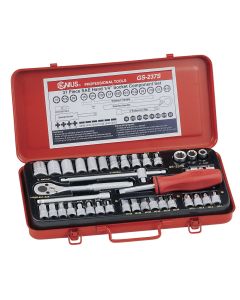 37-Piece SAE Hand Socket Set - Genius Tools GS-237S