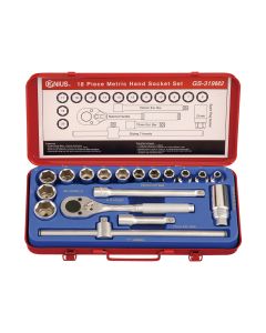 19-Piece Metric Socket Set - Genius Tools GS-319M2