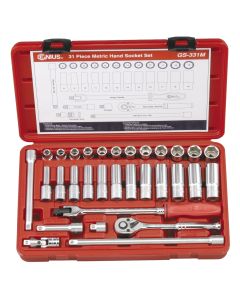 31-Piece Metric Socket Set - Genius Tools GS-331M