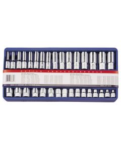 32-Piece Metric Socket Set - Genius Tools GS-332M