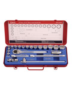 22-Piece Metric Socket Set - Genius Tools GS-422M