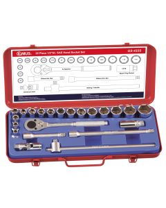 22-Piece SAE Socket Set - Genius Tools GS-422S